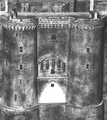 Rekonstruktionsmodell Bastille Detail 3
