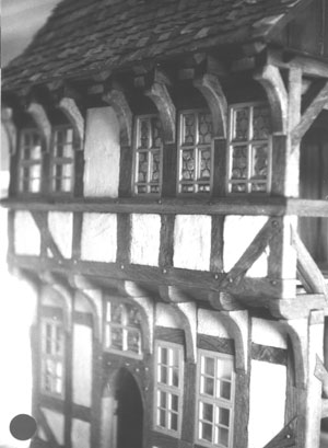 Baukundemodell Stolberger Buergerhaus Detail 2