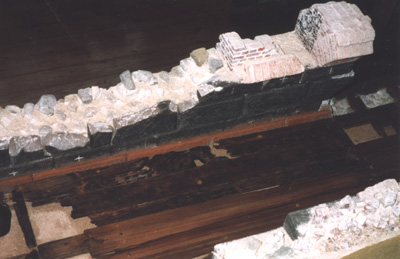 Grabungsmodell Muenzkanal Detail 6